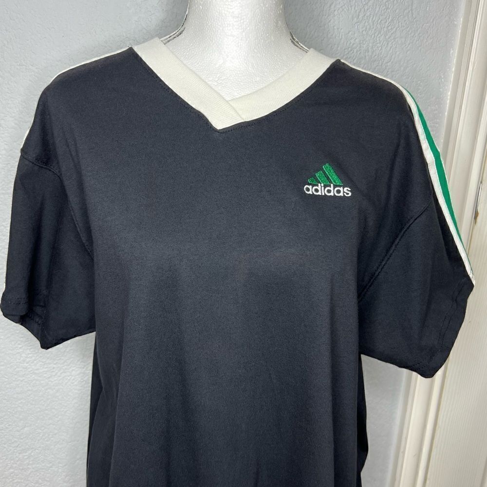 New! Adidas Pullover Crew Neck Men’s Tee Shirt Top Black Sz L - Picture 4 of 10